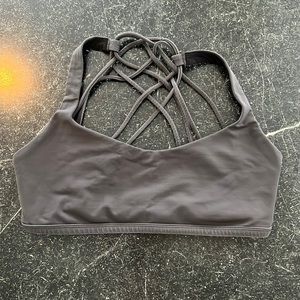 Lululemon Dark Grey Free To Be Wild Sports Bra - Size 8